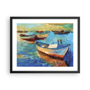 Plakat w czarnej ramie - W południowej zatoce - 50x40 cm