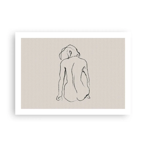 Plakat - Akt dziewczęcy - 70x50 cm