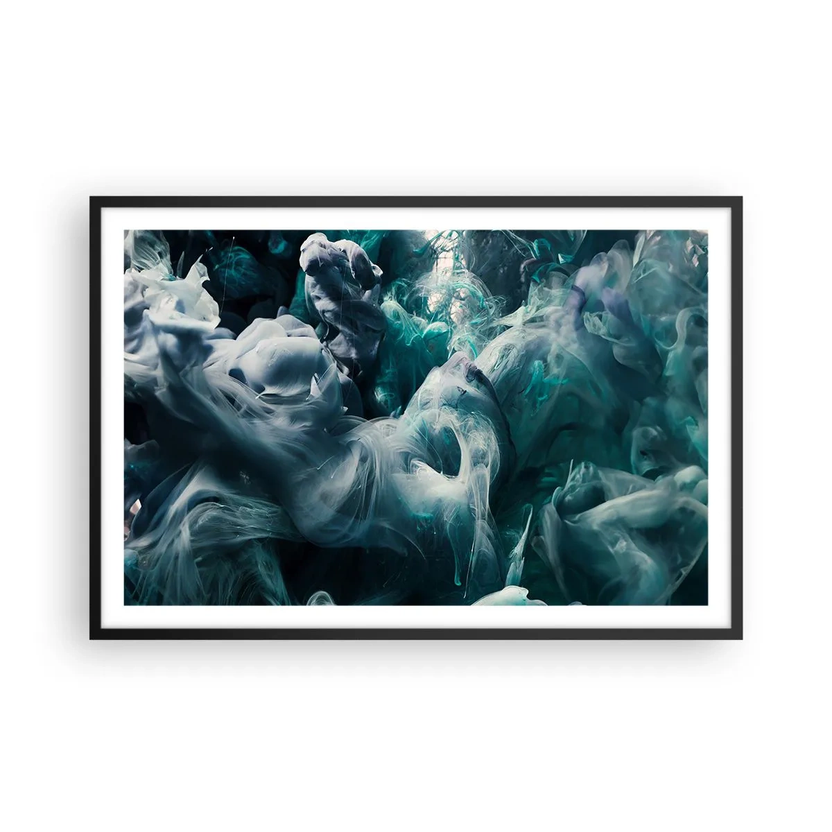 Plakat w czarnej ramie - Ruch koloru - 91x61 cm