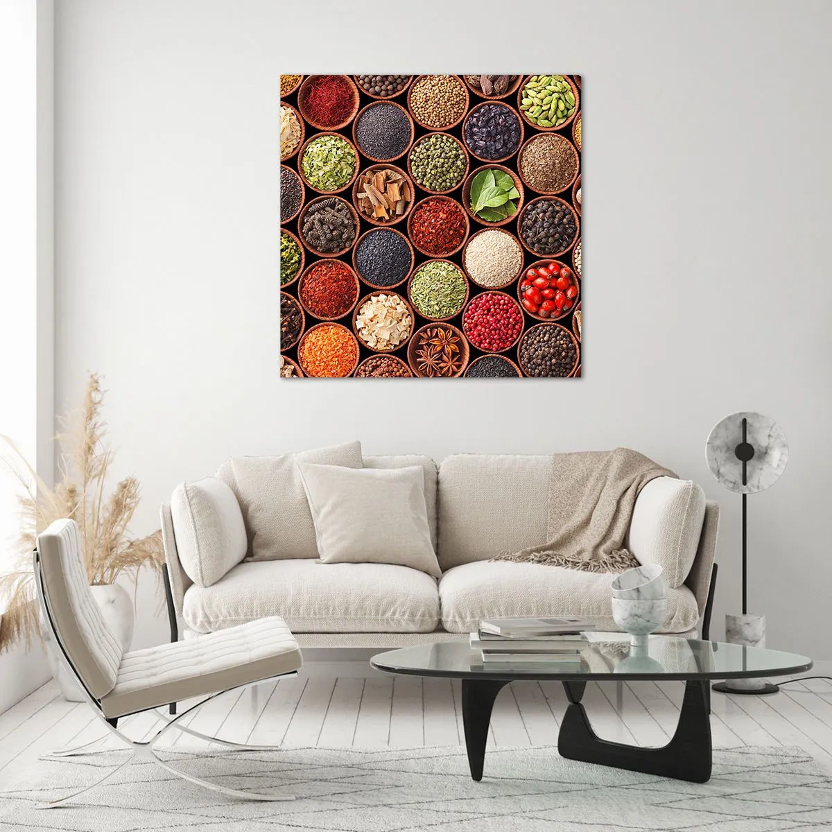 Obraz na szkle - Wszystkie smaki świata - 60x60 cm