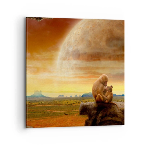 Obraz na płótnie - Miłość wszędzie ta sama - 70x70 cm