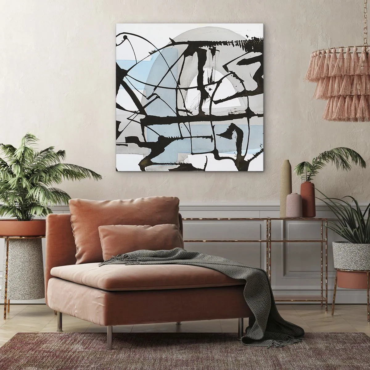 Obraz na płótnie - Mimo wszystko błękitny - 60x60 cm