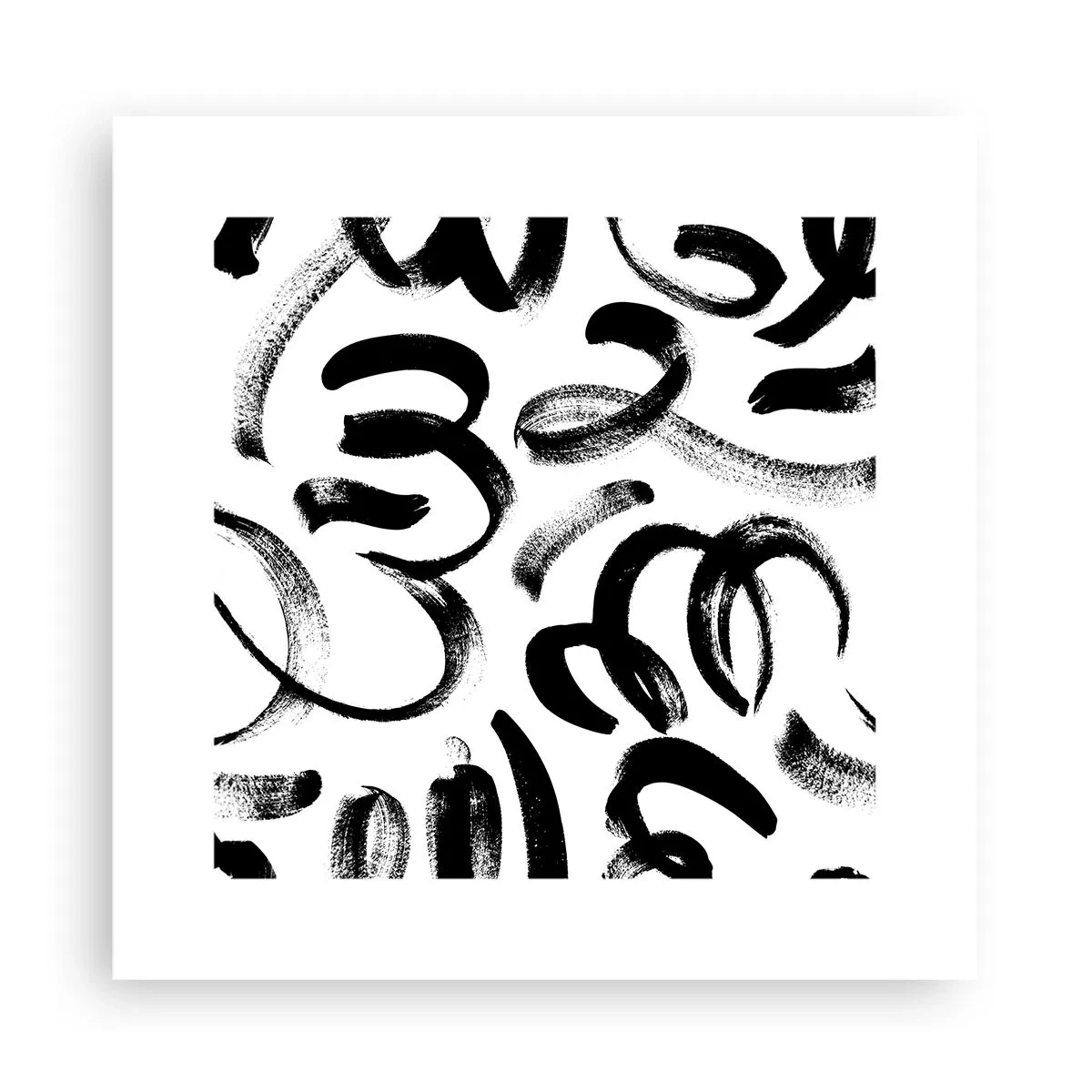 Plakat - Czarno na białym - 30x30 cm