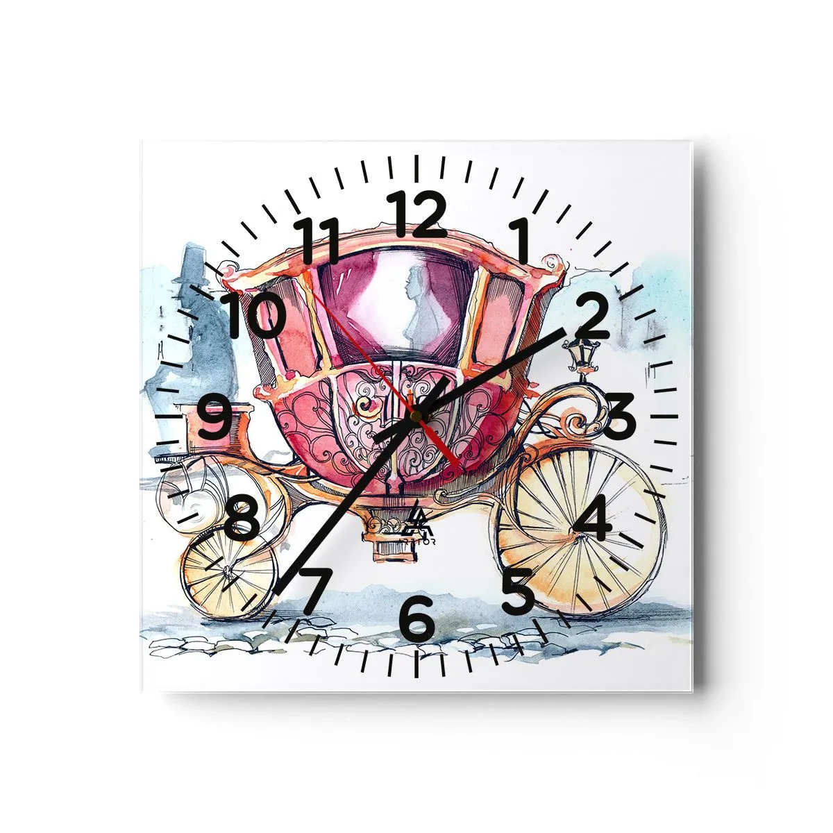 Zegar ścienny - Do ślubu czy na bal? - 30x30 cm