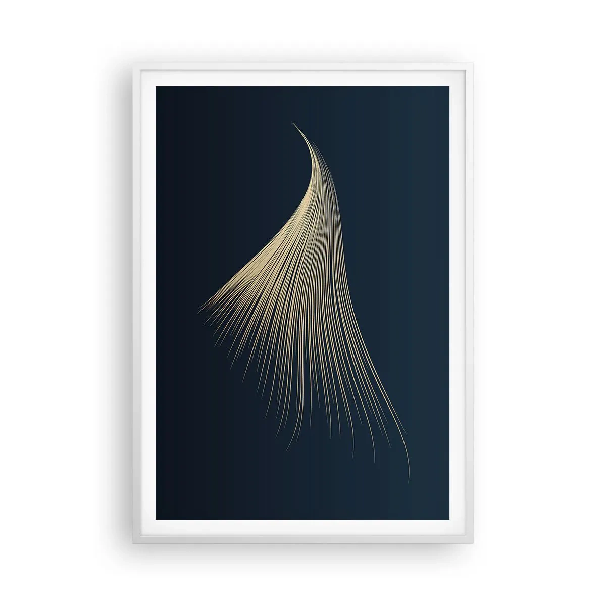 Plakat w białej ramie - Jak anioła włos - 70x100 cm
