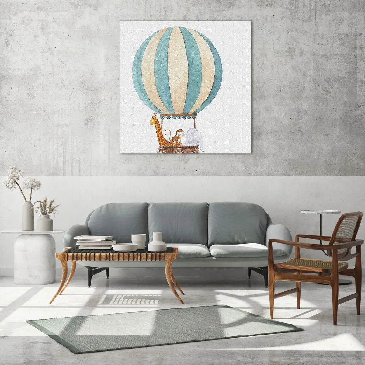 Obraz na szkle - Fantastyczna wycieczka - 70x70 cm