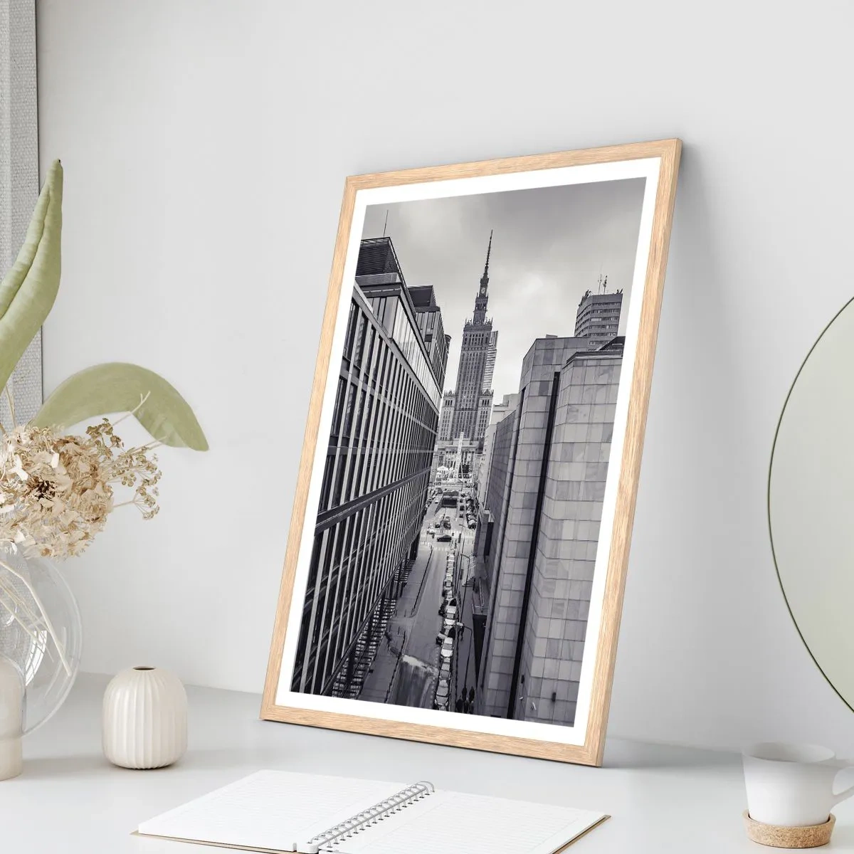 Plakat w ramie jasny dąb - Warszawska dolina - 70x100 cm