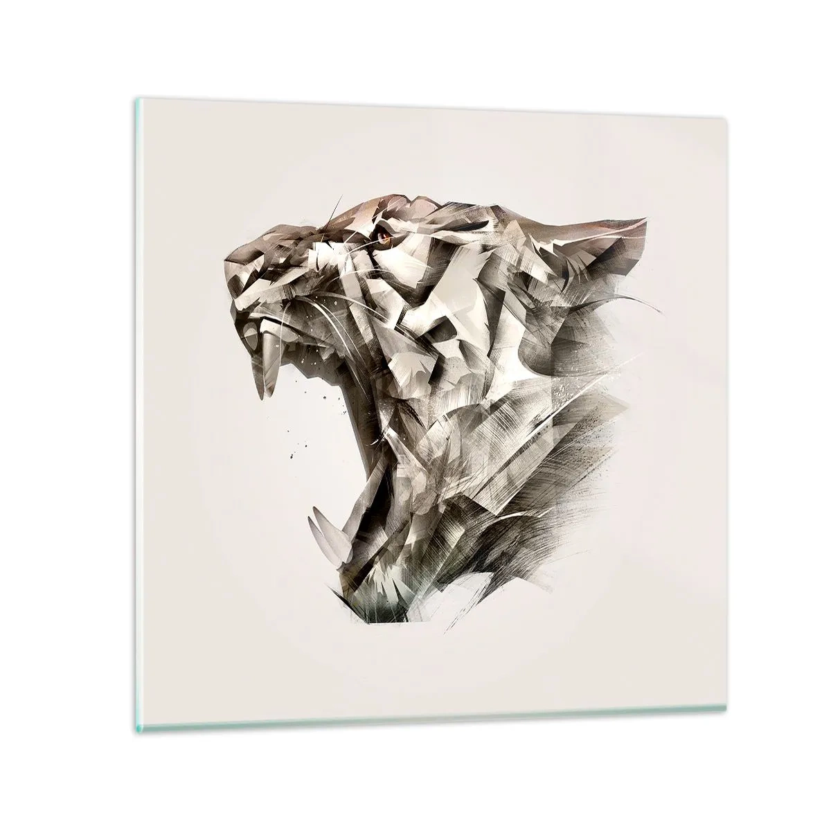 Obraz na szkle - Już wiesz, kto rządzi - 70x70 cm