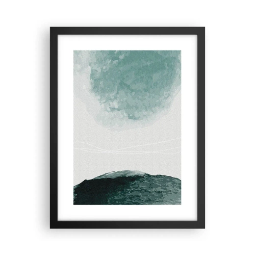 Plakat w czarnej ramie - Spotkanie z mgłą - 30x40 cm