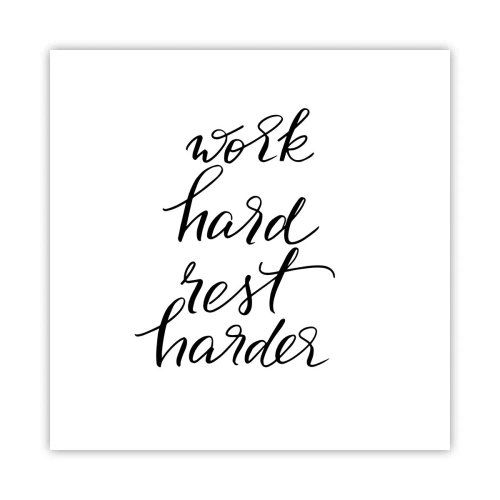 Plakat - Życiowa równowaga - 50x50 cm