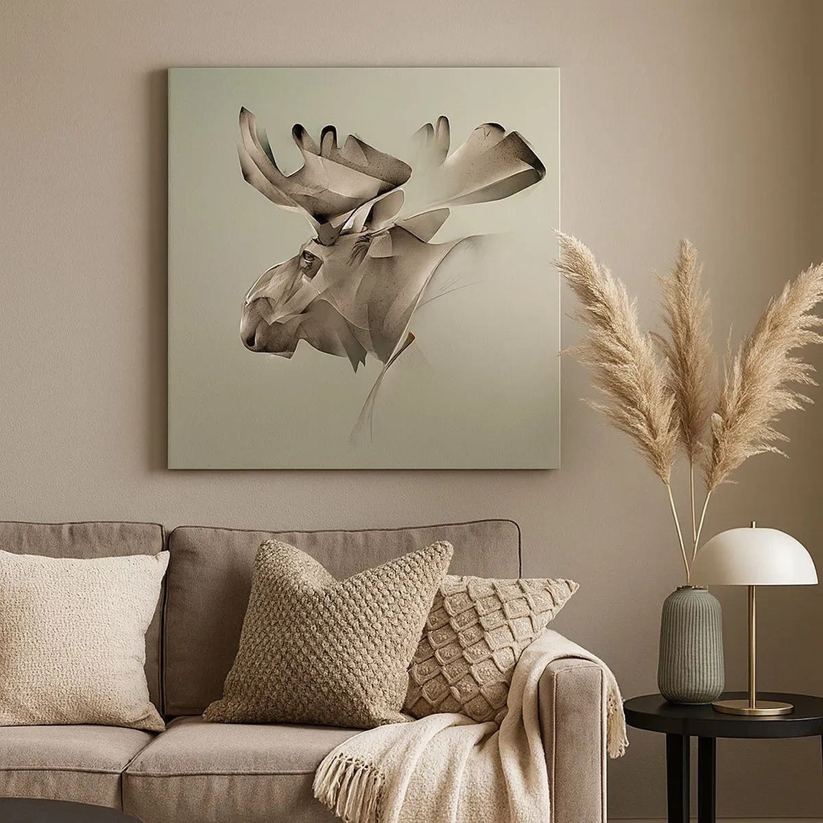 Obraz na płótnie - Łagodna siła spokoju - 30x30 cm