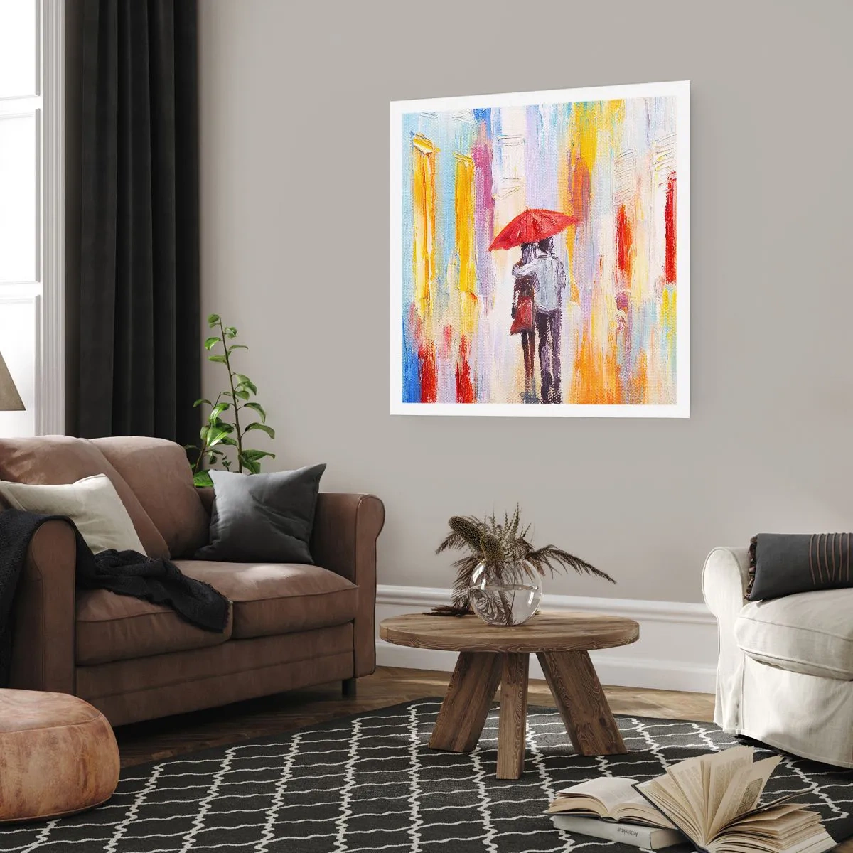 Plakat - Niech pada dalej - 50x50 cm
