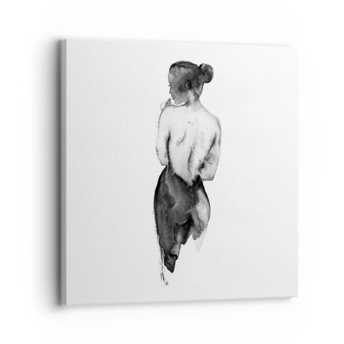 Obraz na płótnie - Przy niej świat znika - 30x30 cm