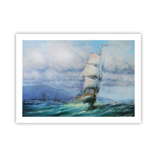 Plakat - Pomyślnych wiatrów - 70x50 cm