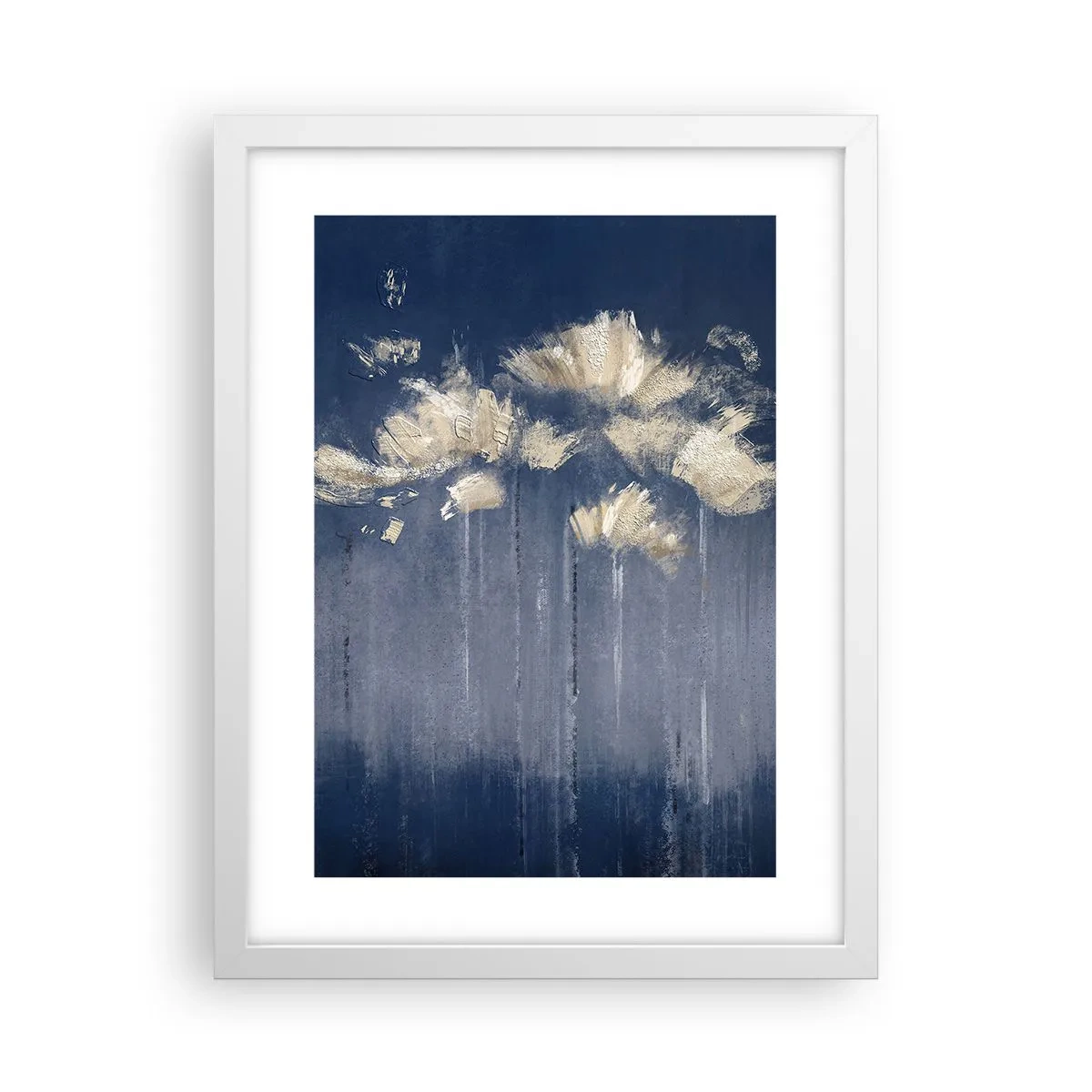 Plakat w białej ramie - Jak płatki na wietrze - 30x40 cm