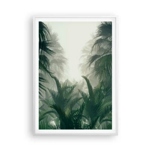 Plakat w białej ramie - Tropikalna tajemnica - 70x100 cm