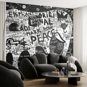 Fototapeta Premium Sand - Bogaty świat ulicy - Graffiti, Sztuka, Grafika - 150x105 cm