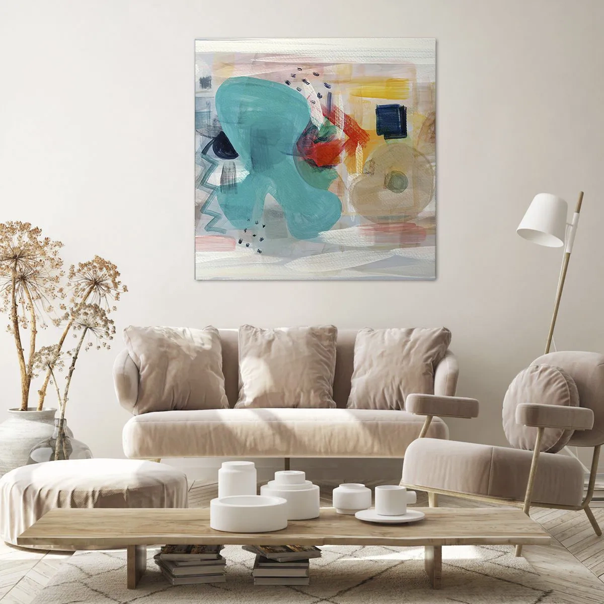 Obraz na płótnie - Kolorowa gra - 40x40 cm