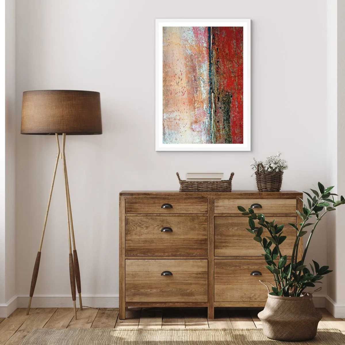 Plakat w białej ramie - Może to morze - 70x100 cm