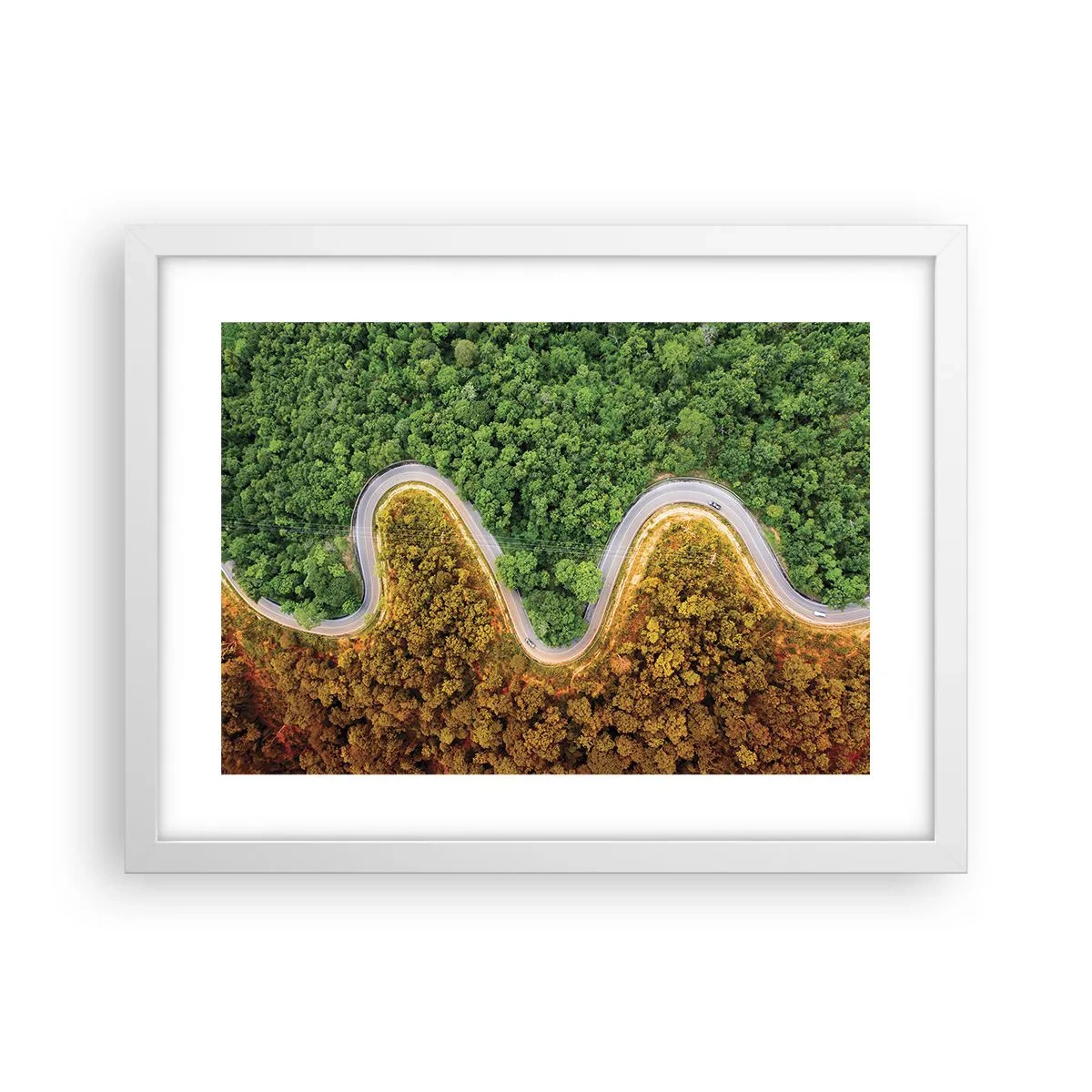 Plakat w białej ramie - Granice i przełomy - 40x30 cm