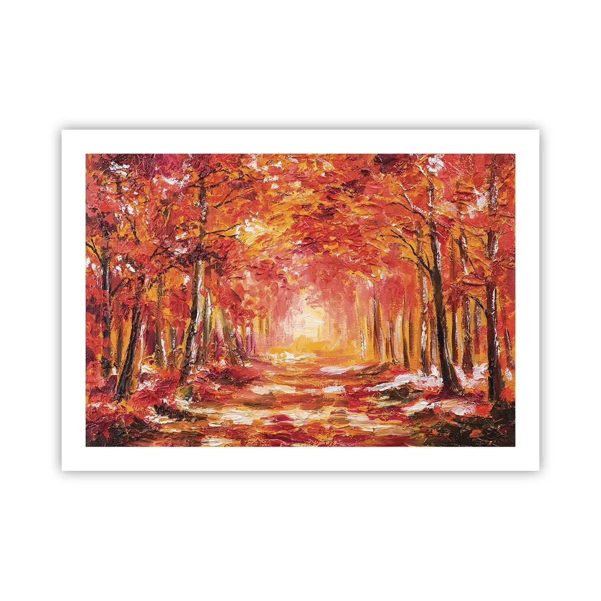 Plakat - Miedziany las - 70x50 cm