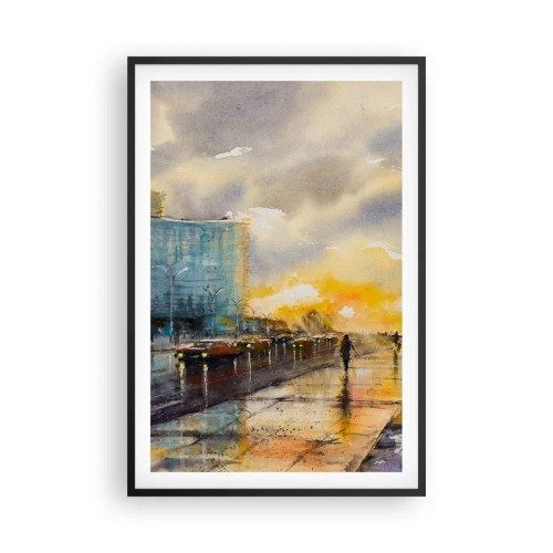 Plakat w czarnej ramie - Życie na brzegu - 61x91 cm