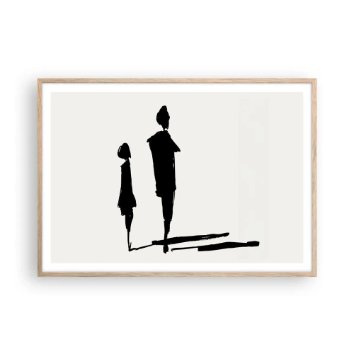 Plakat w ramie jasny dąb - Na pewno razem? - 100x70 cm