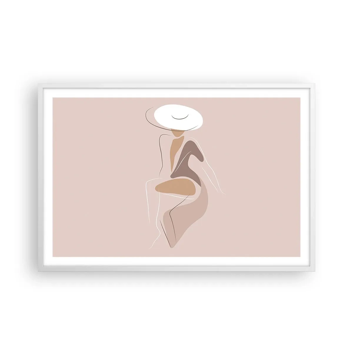 Plakat w białej ramie - Damą być - 91x61 cm