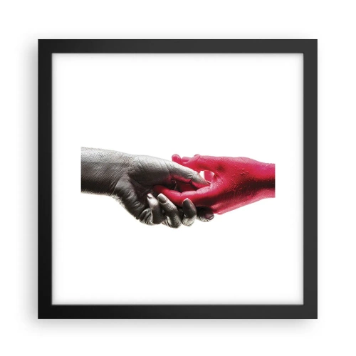 Plakat w czarnej ramie - Razem, choć inni - 30x30 cm