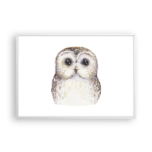 Plakat w białej ramie - Spójrz mi w oczy - 100x70 cm