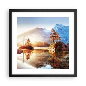 Plakat w czarnej ramie - Natura w nowym świetle - 40x40 cm