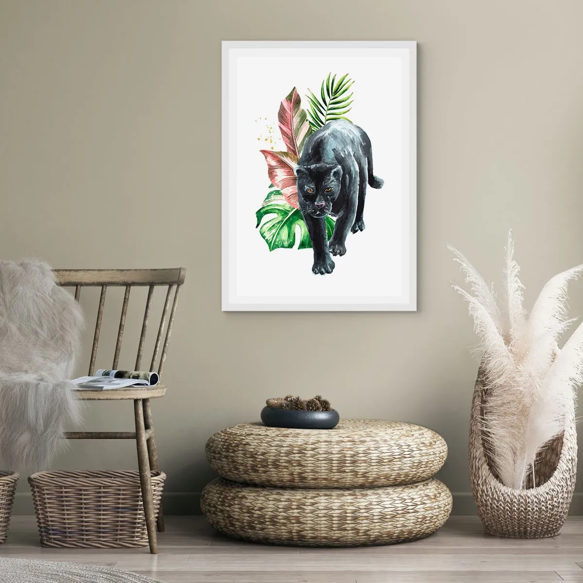 Plakat w białej ramie - Dzikość serca - 40x50 cm