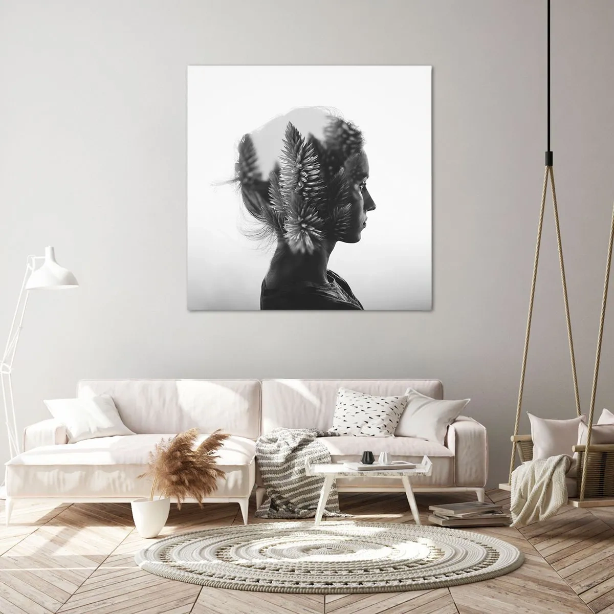 Obraz na płótnie - Pani sosnowego lasu - 40x40 cm