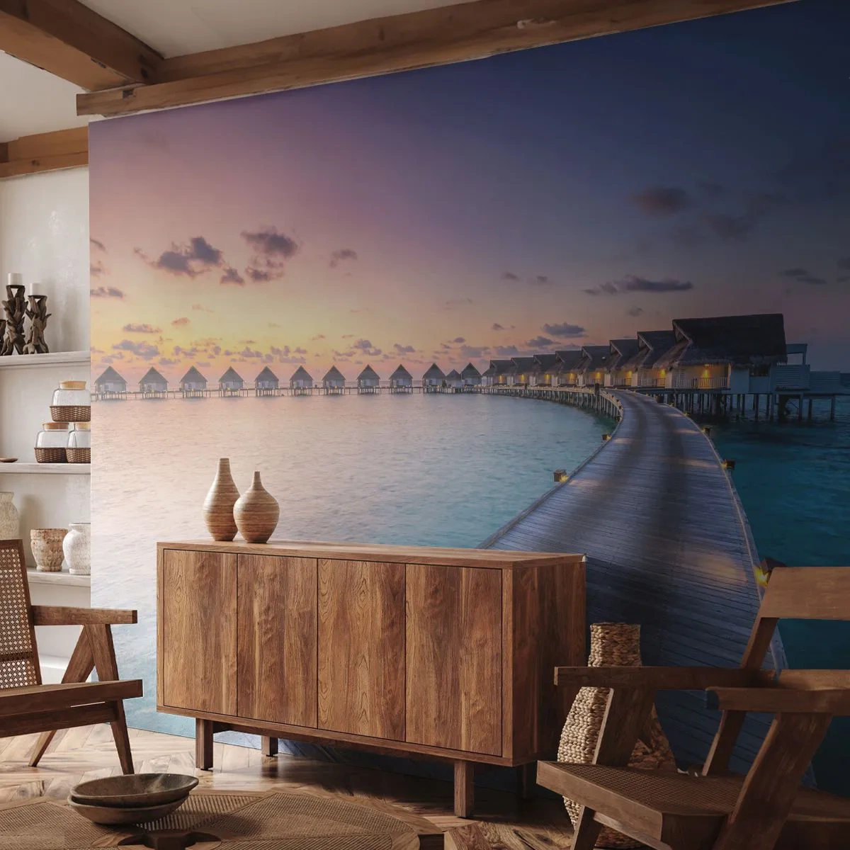 Fototapeta Premium Sand - Wakacje - powrót do źródeł - Malediwy, Krajobraz, Podróże - 250x175 cm