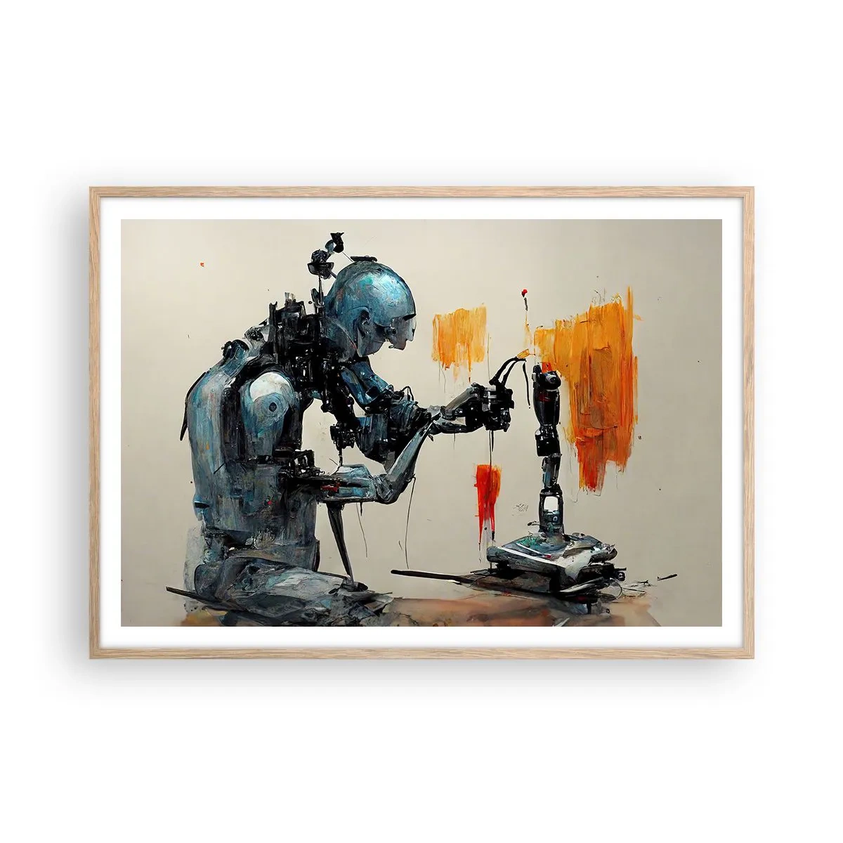 Plakat w ramie jasny dąb - Już jutro… - 100x70 cm