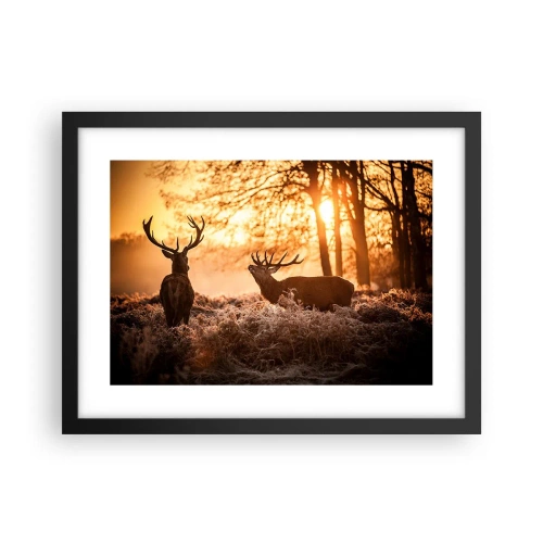 Plakat w czarnej ramie - Marzenie myśliwego - 40x30 cm