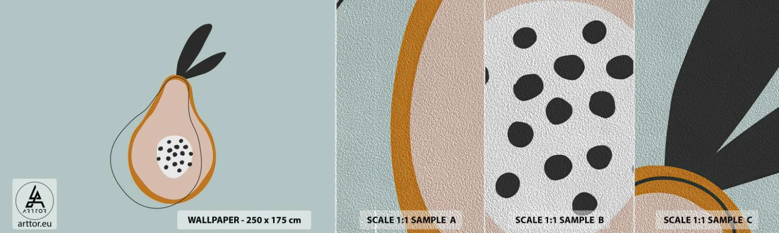 Fototapeta Próbka Premium Sand - Przeniknąć w naturę rzeczy - Grafika, Gruszka, Sztuka - 100x30 cm