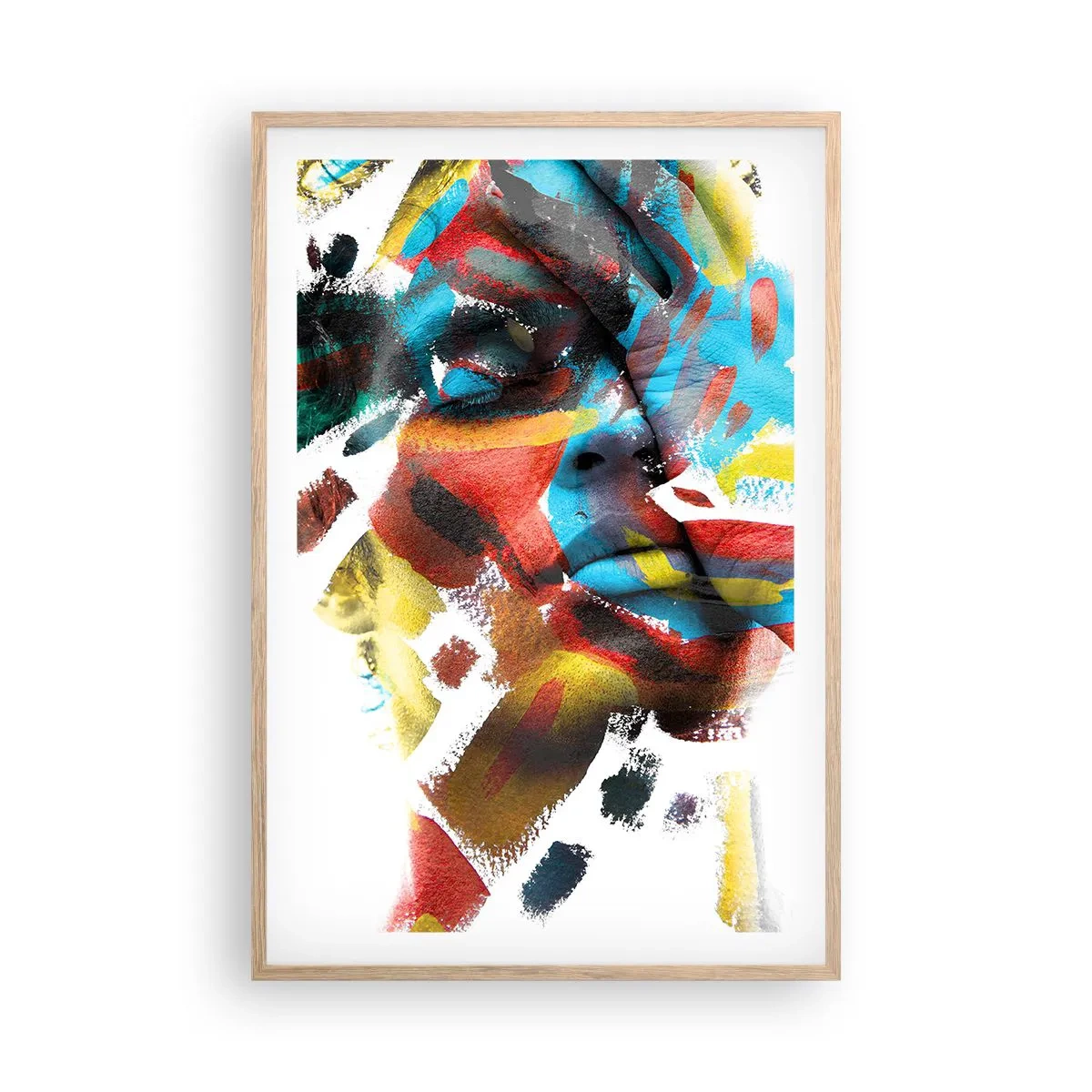 Plakat w ramie jasny dąb - Barwna osobowość - 61x91 cm
