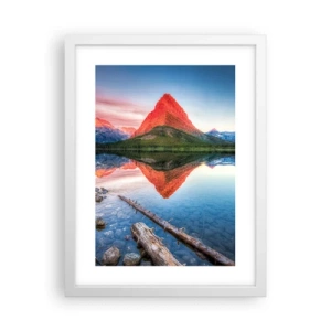 Plakat w białej ramie - Żar i chłód - 30x40 cm