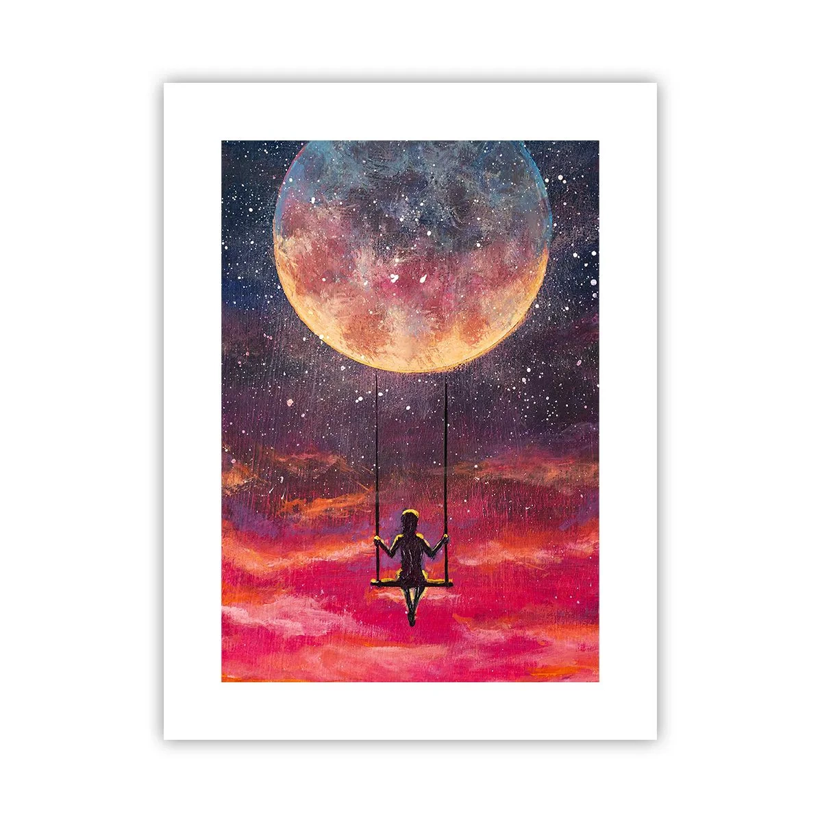 Plakat - Bujać w obłokach - 30x40 cm