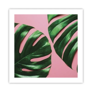 Plakat - Zielone rendez-vous - 50x50 cm