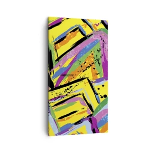 Obraz na płótnie - Aż krzyczy z radości - 45x80 cm