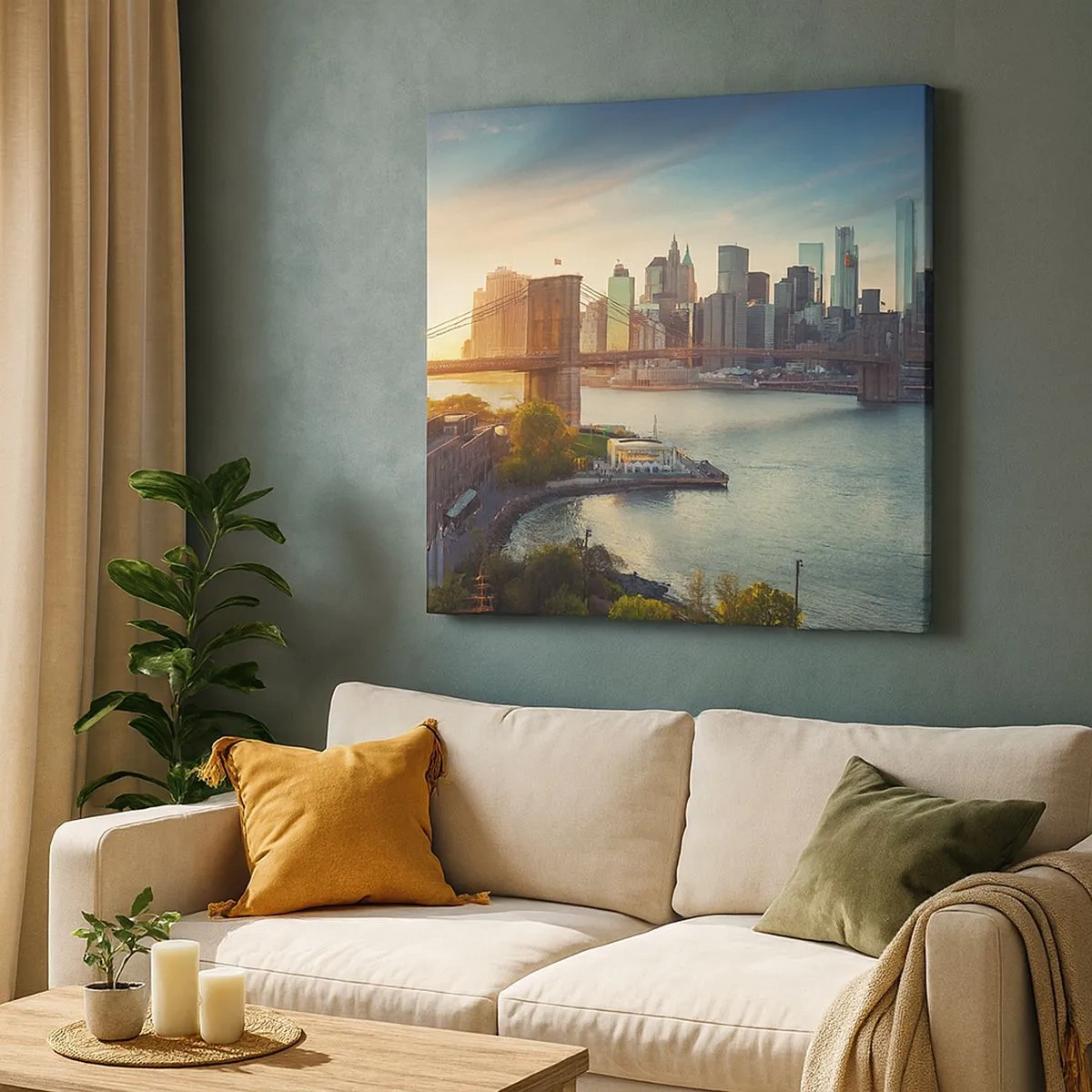 Obraz na płótnie - Wielkomiejski świt - 30x30 cm