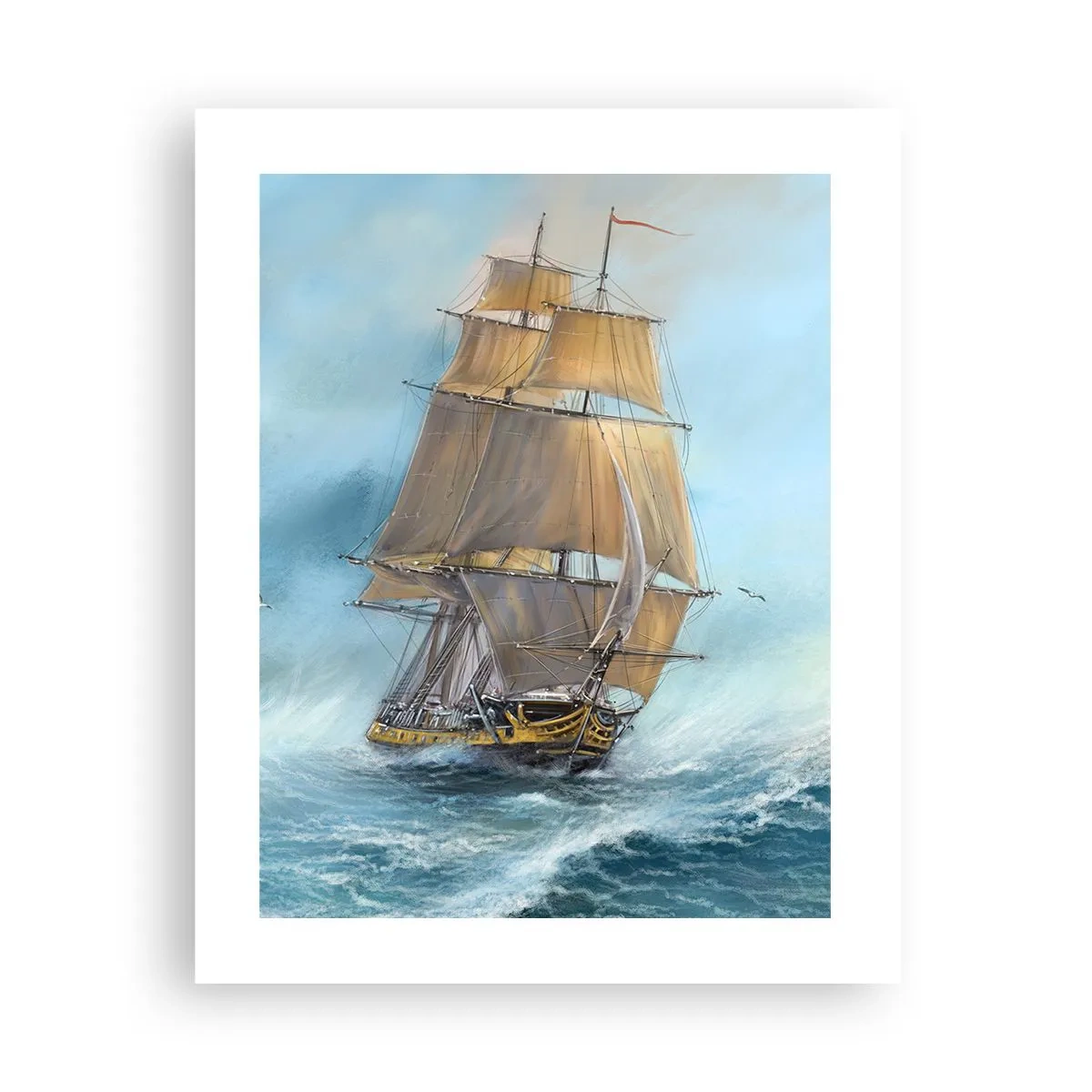 Plakat - Mknący po falach - 40x50 cm