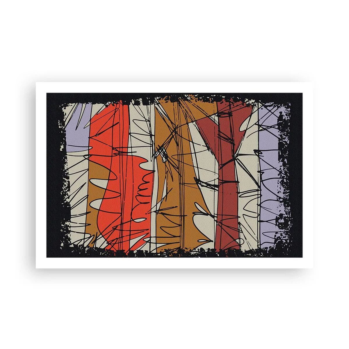 Plakat - Kompozycja spontaniczna - 91x61 cm