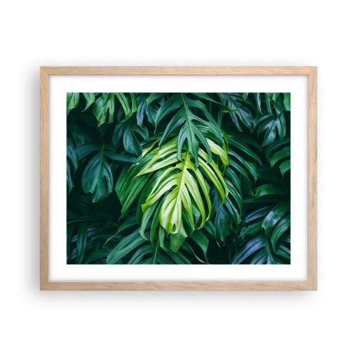 Plakat w ramie jasny dąb - Zanurzyć się w świeżości - 50x40 cm