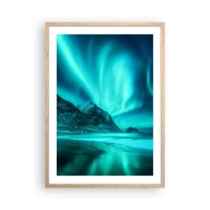 Plakat w ramie jasny dąb - Cuda północy - 50x70 cm