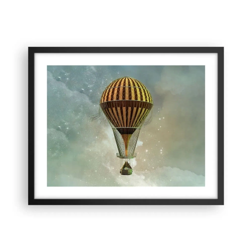 Plakat w czarnej ramie - Pionierskie loty - 50x40 cm