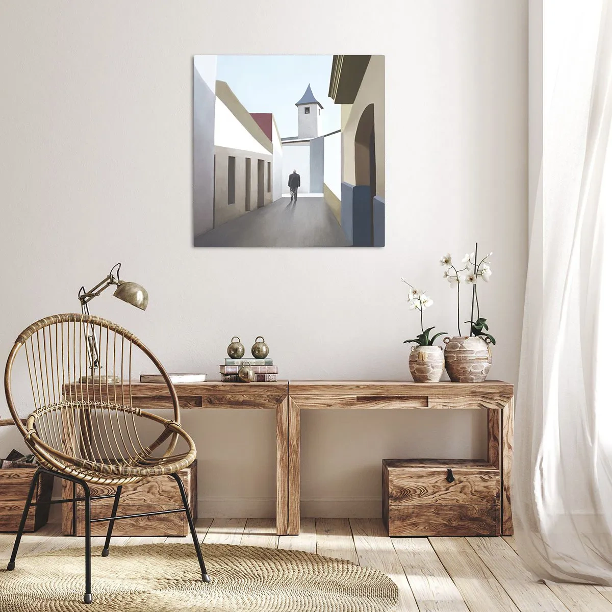 Obraz na płótnie - Słoneczny spacer - 60x60 cm