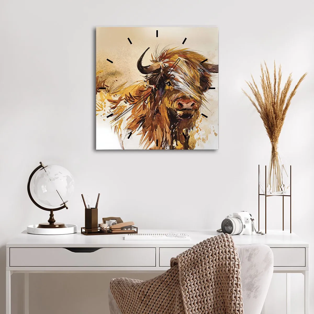 Zegar ścienny - Duma łowcy - 40x40 cm